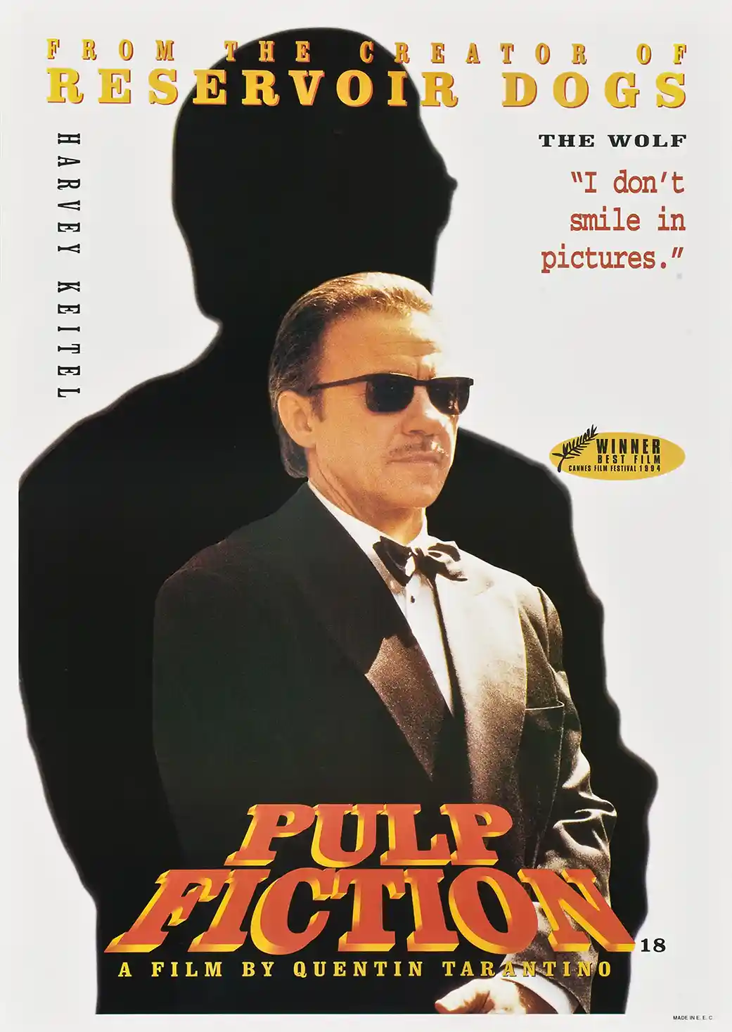 Pulp Fiction | Movie Poster | The Wolf Harvey Keitel Wall Art