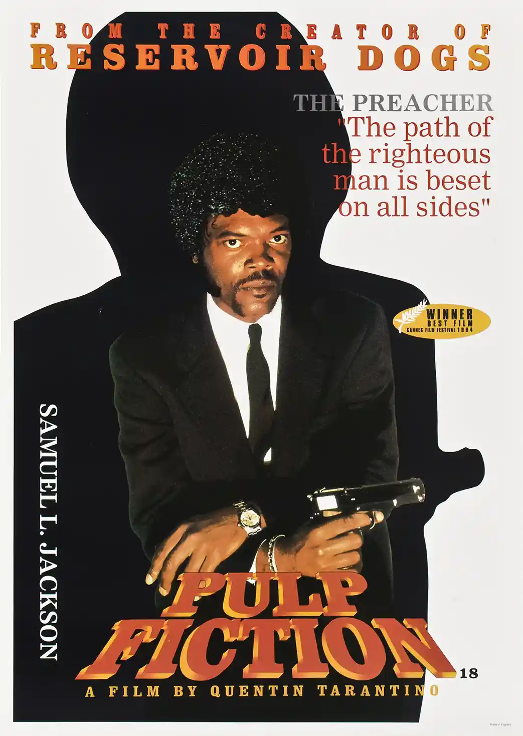 Pulp Fiction | Movie Poster | Jules Winnfield Quote Wall Art Print