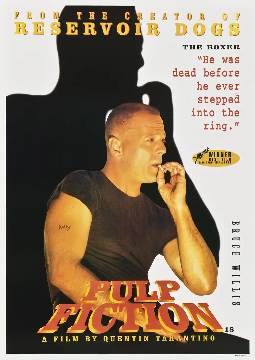 Pulp Fiction | Movie Poster | Bruce Willis Butch Coolidge Boxer Print
