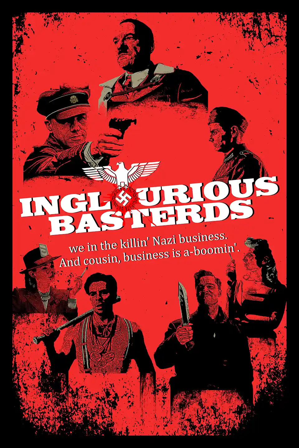Inglourious Basterds | Movie Poster | WWII Grindhouse Art Print