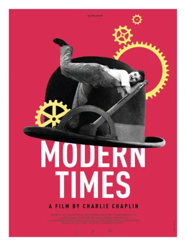Modern Times Charlie Chaplin Minimalist Movie Poster