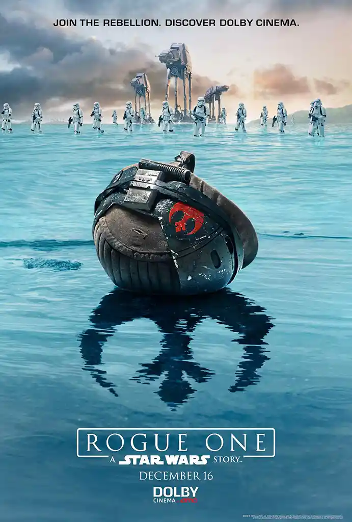 Rogue One: A Star Wars Story | Movie Poster | Scarif Helmet & Stormtroopers