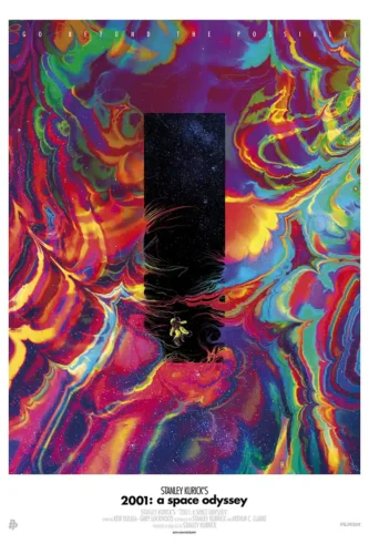 2001 A Space Odyssey Star Gate Psychedelic Movie Poster