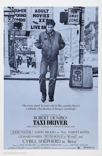 Taxi Driver Robert De Niro Film Vintage Movie Poster