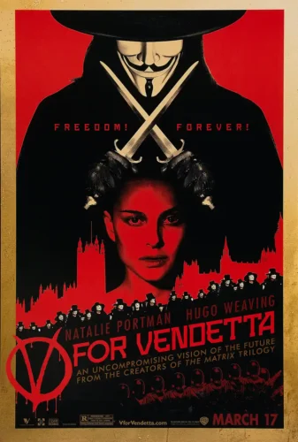 V for Vendetta Natalie Portman Graphic Movie Poster