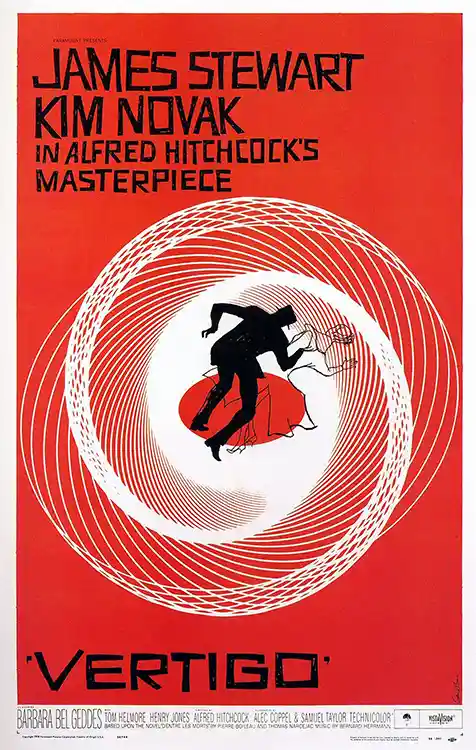 Vertigo | Classic Movie Poster | Original Saul Bass Swirl Art