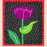 Yayoi Kusama A Flower Tokyo 1998 Exhibition Modern Art Print