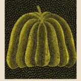 Yayoi Kusama Tokyo 1998 Exhibition Yellow Pumpkin Wall Art Print