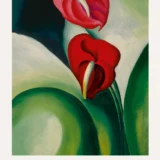 Anthurium Print, Georgia O'Keeffe Red Flower Wall Art Print