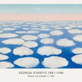 Above the Clouds Print, Georgia O'Keeffe Sky Horizon Art