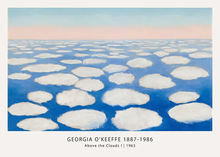 Georgia O'Keeffe Above the Clouds Art Poster
