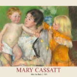 After the Bath by Mary Cassatt, Impressionist Mother and Child Art Print