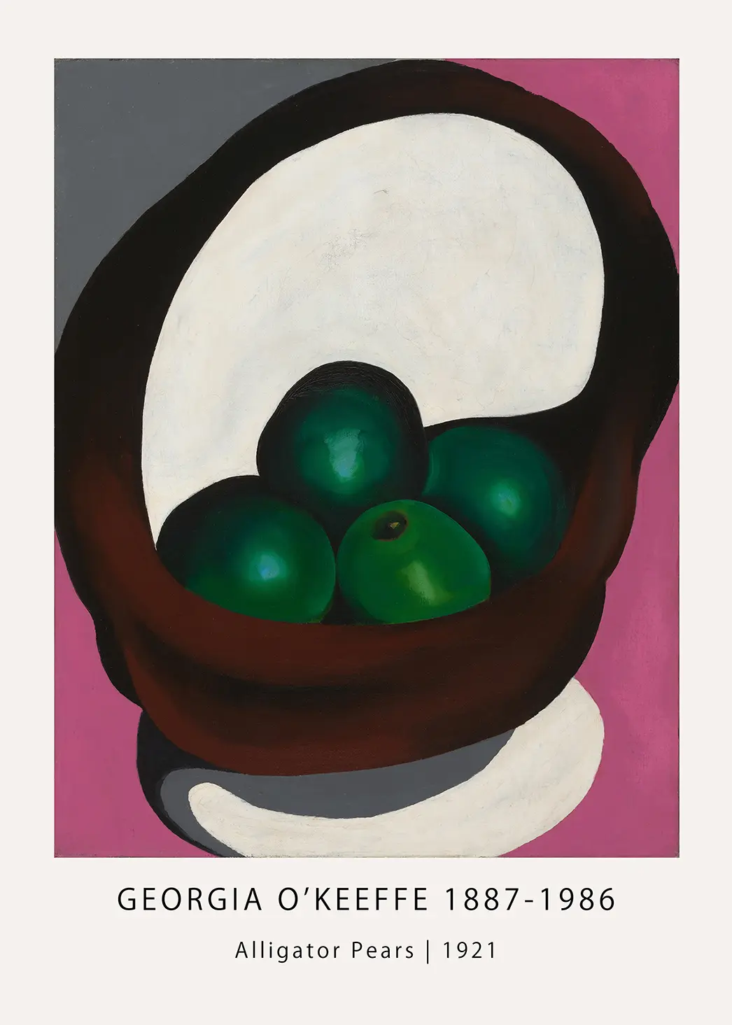 Georgia O'Keeffe Print - Classic 1921 Alligator Pears Still Life Art