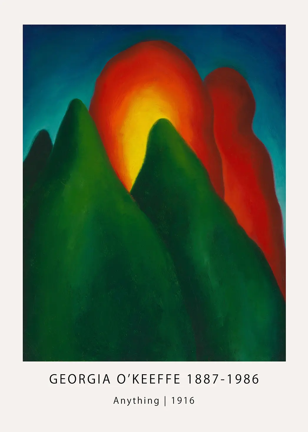 Exclusive Georgia O'Keeffe print - Anything 1916 Abstract Wall Art