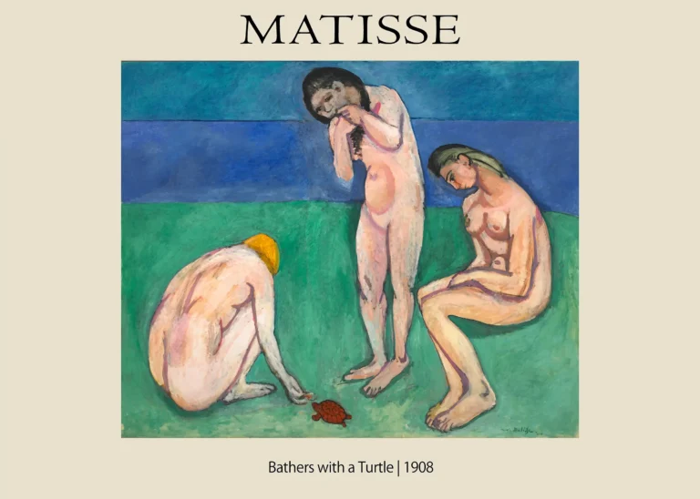 Matisse Bathers Turtle — this Fauvist art print features Matisse's 1908 Bathers with a Turtle