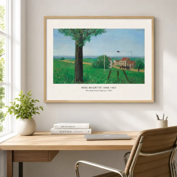 Beautiful Captive Print, Magritte Landscape Wall Art Print