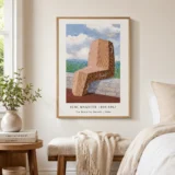 Beautiful Heretic Print, Magritte Coffin Wall Art Print