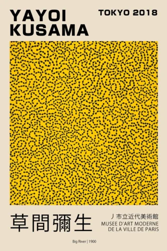 Yayoi Kusama Big River 1900 Tokyo Exhibition Art Print