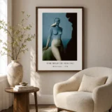 Black Magic 1934 Print, Magritte Blue Figure Surrealist Art