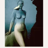 Black Magic 1934 Print, Magritte Blue Figure Surrealist Art