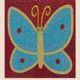 Yayoi Kusama Butterfly II 2000 Tokyo Exhibition Wall Art Print