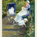 Mary Cassatt Children in a Garden (The Nurse) Impressionist Art Print