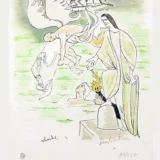 Jean Cocteau, Christ of Villefranche 1963 Surrealist Art Print