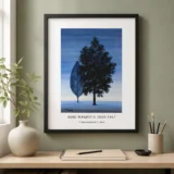 Clairvoyance 1962 Print, Magritte Tree Landscape Wall Art Print