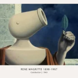 Magritte Conductor Print, Urn-Head Figure Wall Art Print