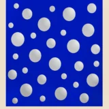 Yayoi Kusama Cosmos Tokyo 1998 Blue Dots Exhibition Art Print