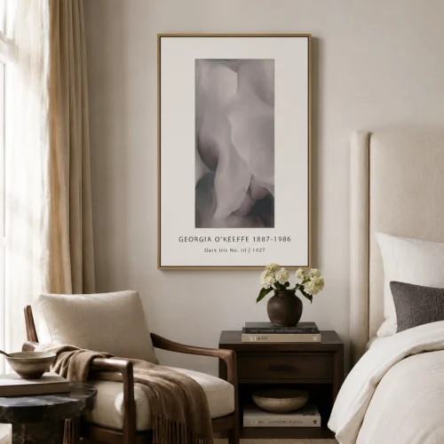 Georgia O'Keeffe iris Print, Dark Iris No. III Wall Art Print