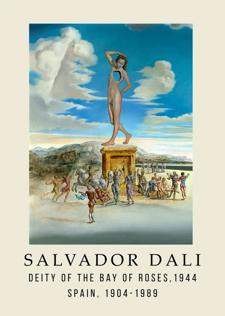 Salvador Dali Deity Bay — featuring Dali's 1944 masterpiece, this print showcases a colossal