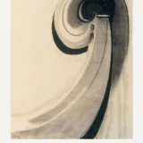 Early Abstraction Print, Georgia O'Keeffe Charcoal Wall Art Print