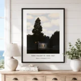 Empire of Light Print, Magritte Night House Wall Art Print