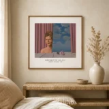 Endroit du Decor Print, Magritte Curtain Moon Art