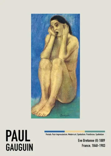 Paul Gauguin Eve Bretonne 1889 Exhibition Poster Art Print
