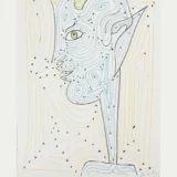 Jean Cocteau Faune aux Arabesques 1957 Surrealist Art Print