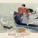 Mary Cassatt Feeding the Ducks Impressionist Art Print
