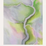 From the River Print, Georgia O'Keeffe Pale Abstract Art