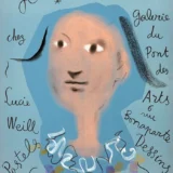 Jean Cocteau 1955 Lucie Weill Galerie du Pont des Arts Exhibition Poster