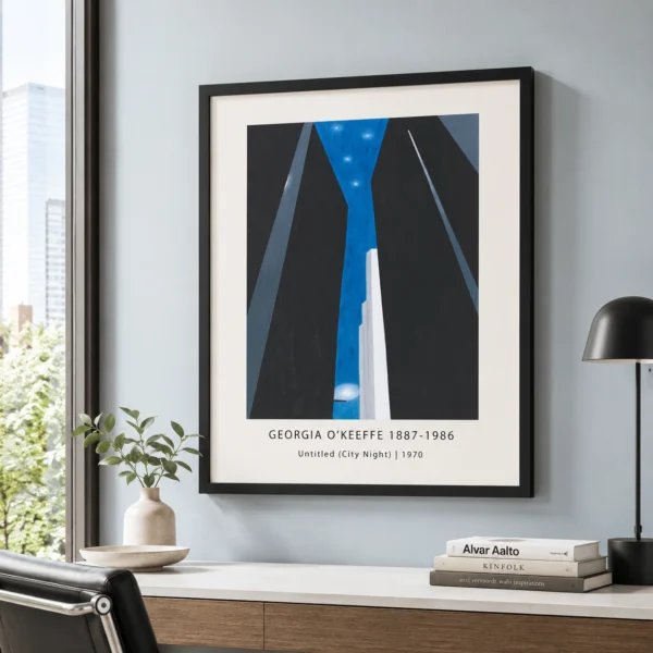 City Night Print, Georgia O'Keeffe Modern Architecture Art