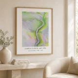 From the River Print, Georgia O'Keeffe Pale Abstract Art