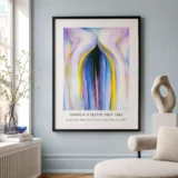 Gray Lines, O'Keeffe Abstract Wall Art Print