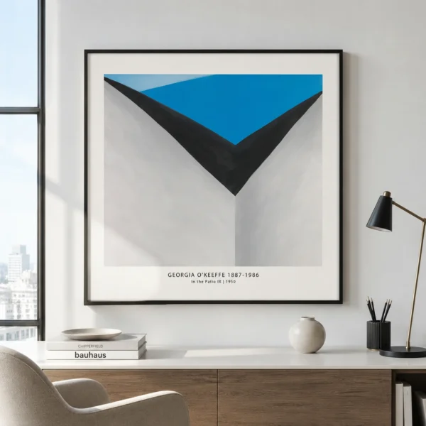 Patio IX Print, Georgia O'Keeffe Geometric Adobe Wall Art Print