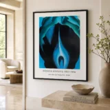 Jack-in-the-Pulpit Print, Georgia O'Keeffe Blue Floral Art