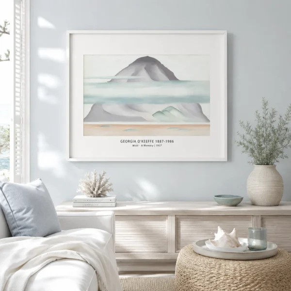 Misti A Memory Print, Georgia O'Keeffe Volcano Landscape