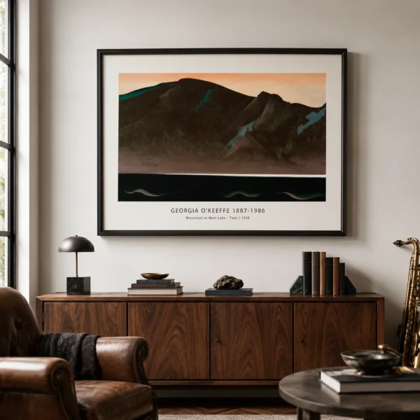 Bear Lake Taos Print, Georgia O'Keeffe Mountain Wall Art Print