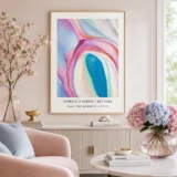 Music Pink Blue Print, Georgia O'Keeffe No. 2
