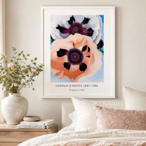 Poppies Print, Georgia O'Keeffe Modern Floral Wall Art Print