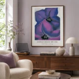 Purple Petunias Print, Georgia O'Keeffe Floral Wall Art Print